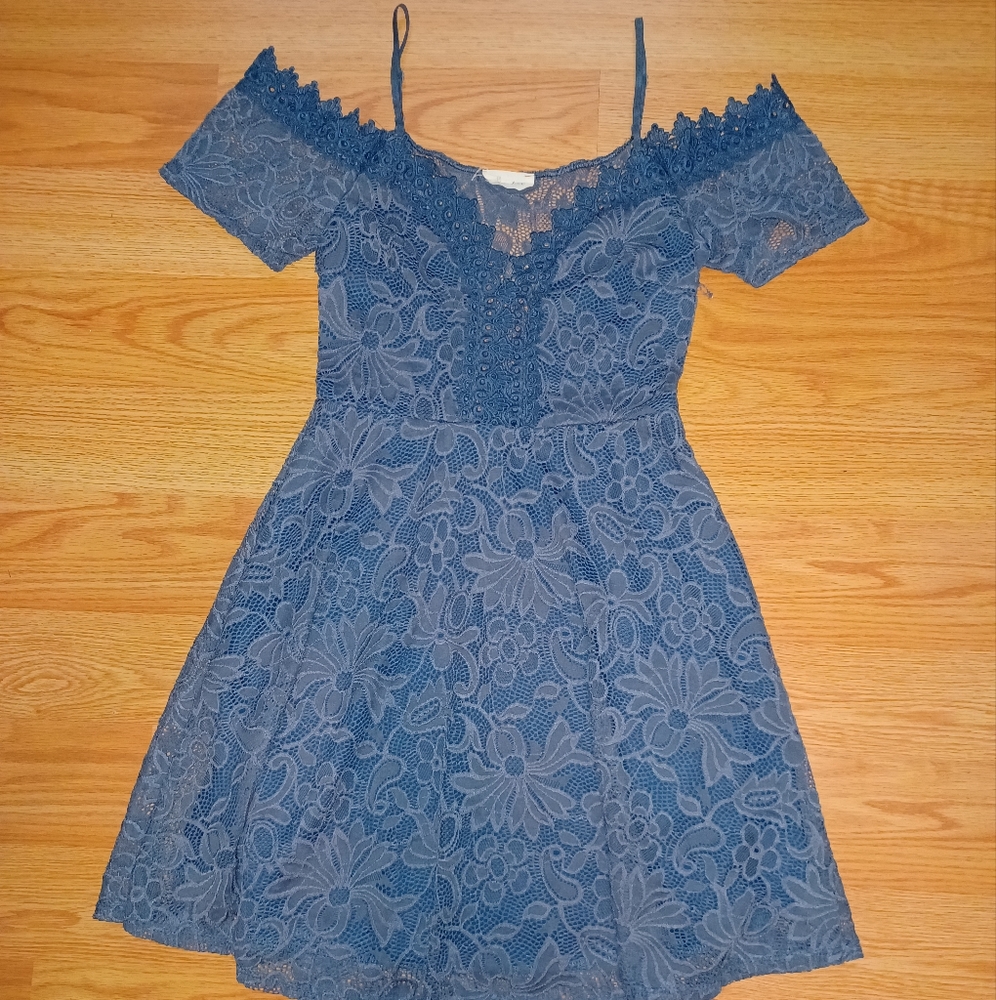 Elegant lacy floral dress